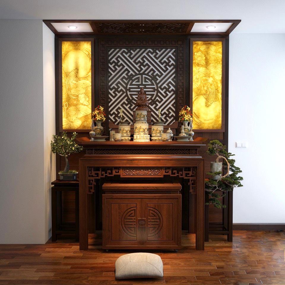 Những kiểu mẫu bàn thờ tổ tiên rất đẹp của An Phát đem độ dài rộng chuẩn chỉnh lỗ ban phong thủy