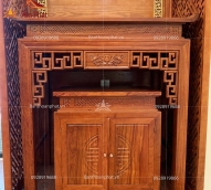 Mẫu bàn thờ đẹp gỗ hương BTD2018
