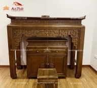 Mẫu bàn thờ gia tiên gỗ gụ BTD2074