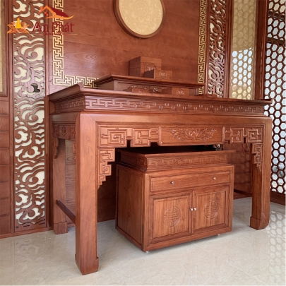 Mẫu phòng thờ đẹp gỗ hương KGT329