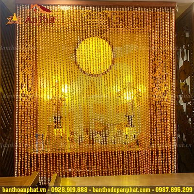 Rèm phòng thờ mẫu chữ Hán giá tốt nhất RT2004