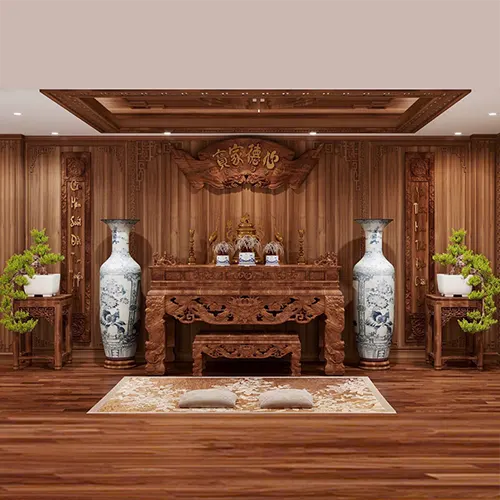 Phòng Thờ Cao Cấp Gỗ Gõ Đỏ KGT424